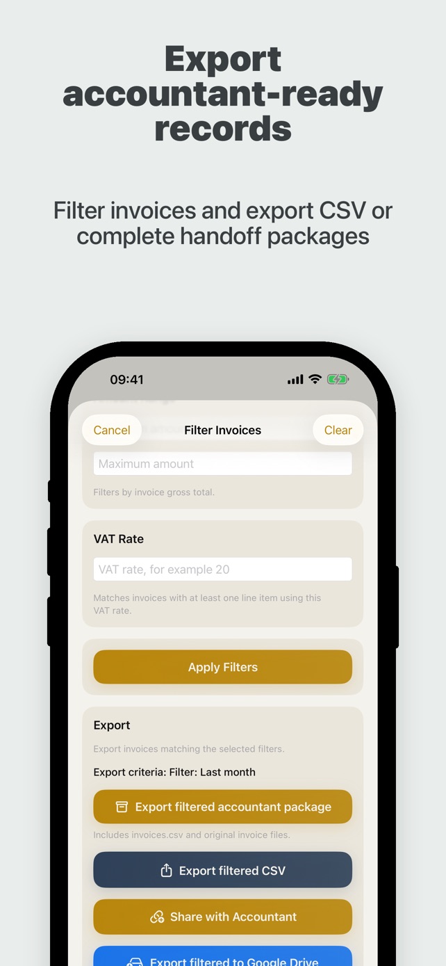 Invoistr App Store screenshot 3 of 3